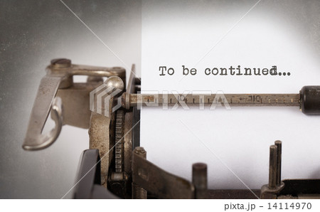 Vintage inscription made by old typewriter 14114970