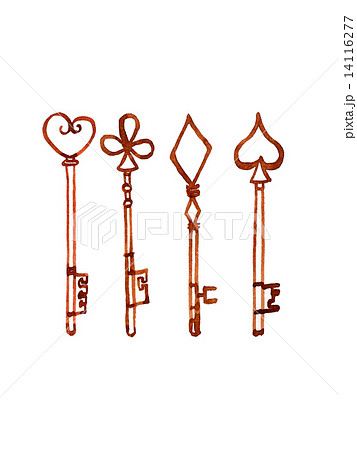 Key Key Key Collection Key Collection Stock Illustration