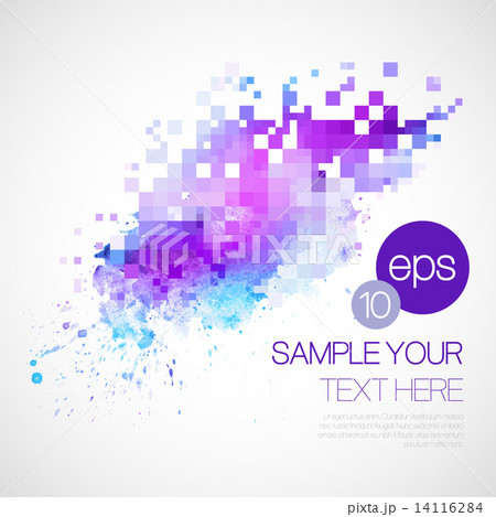 Modern vector background with watercolor blot Modern vector background with watercolor blot 14116284