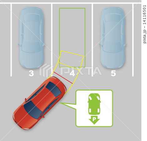 セーフティカー／自動運転　イメージイラスト 14116501