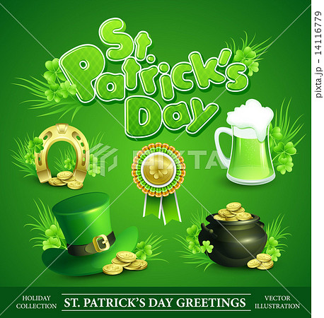 St. Patricks Day Set of vector illustrations St. Patricks Day Set of vector illustrations 14116779