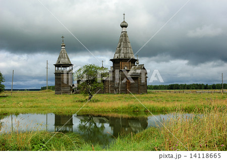 Ancient russian wooden church Ancient russian wooden church 14118665