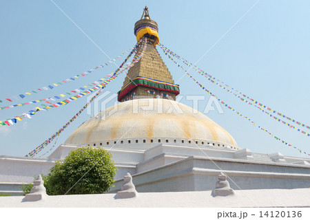 ネパール　カトマンドゥのボダナート 14120136