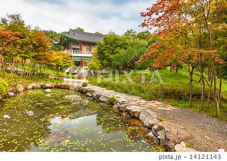Traditional architecture old building temple in Korea 14121143