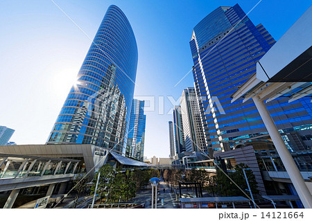 品川インターシティと品川グランドコモンズの高層ビル群 14121664