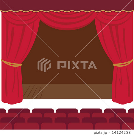 劇場 舞台のシンプルな素材のイラスト素材