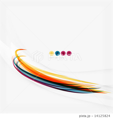 Purple and orange color lines on white 14125824