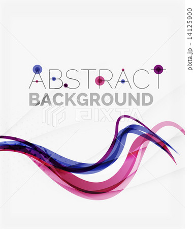 Fresh blue and red wave line 14125900