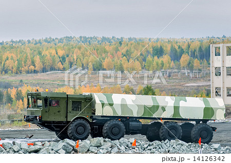 MZKT-7930 truck with awning 14126342