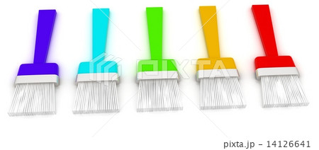 Colorful paint brushes 14126641