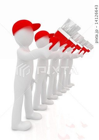 3d man with a brush 14126643