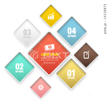 Modern round rectangle soft color Design template.  Modern round rectangle soft color Design template.  14126875