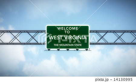West Virginia USA State Welcome to Highway Road Sign 14130995
