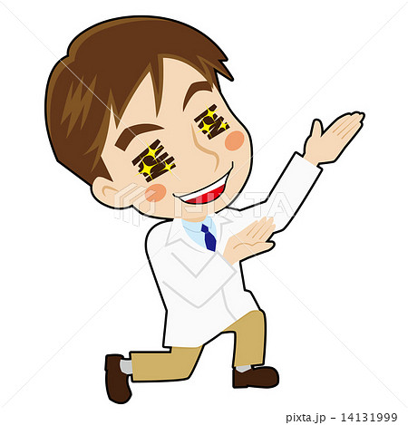 崇拝する白衣の男性 14131999