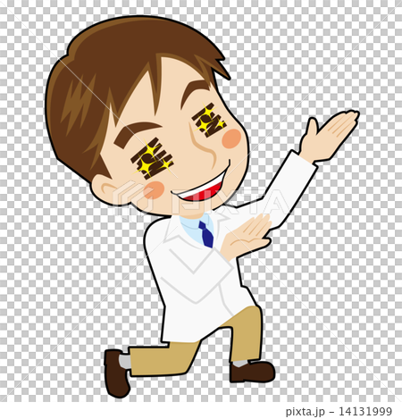 崇拝する白衣の男性 14131999