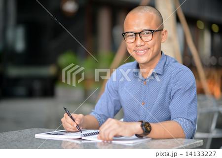 Young male adult student in campus 14133227