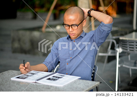 Stressed student in campus Stressed student in campus 14133421