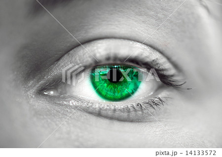Green female eye macro Green female eye macro 14133572