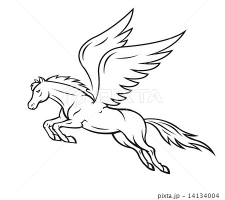 Pegasus Horseのイラスト素材