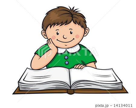 Boy reading a book Boy reading a book 14134011
