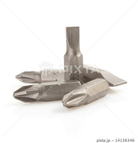 heads for screwdriver isolated on white heads for screwdriver isolated on white 14136346