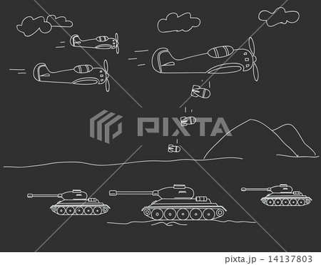 World war illustration 14137803