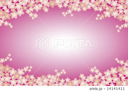 背景壁紙素材 バックグラウンド 模様 パターン 桜 さくら サクラ 桜の花 春 花見 花びら のイラスト素材