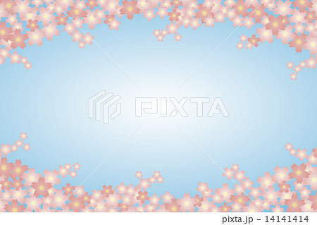 背景壁紙素材 バックグラウンド 模様 パターン 桜 さくら サクラ 桜の花 春 花見 花びら のイラスト素材