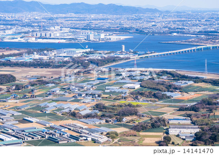 愛知県・蔵王山展望台からの眺め 14141470