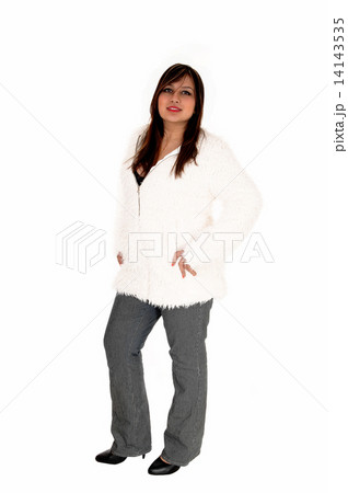 Woman in jacket and trousers. Woman in jacket and trousers. 14143535