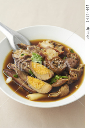 Boiled Chinese pasta square soup Boiled Chinese pasta square soup 14144445