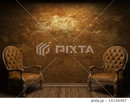 old concrete wall and chair old concrete wall and chair 14146467