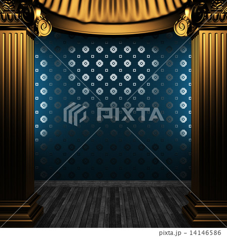 bronze columns and tile wall bronze columns and tile wall 14146586