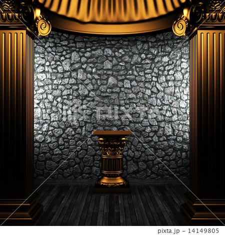 bronze columns and pedestal 14149805