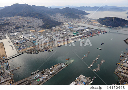 広島県の海田湾を空撮 広島県の海田湾を空撮 14150448