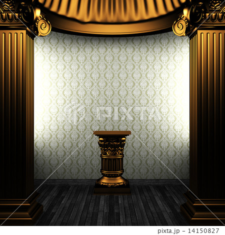 bronze columns, pedestal and wallpaper bronze columns, pedestal and wallpaper 14150827