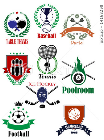Team sports heraldic badges or logo 14168298