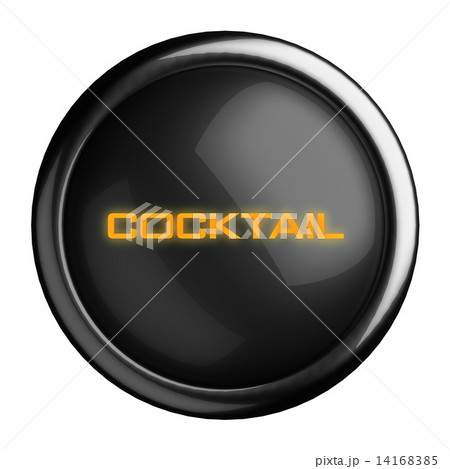 Word on black button 14168385