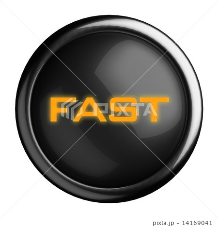 Word on black button 14169041