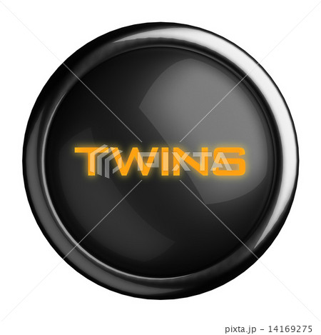 Word on black button 14169275