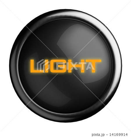 Word on black button 14169914
