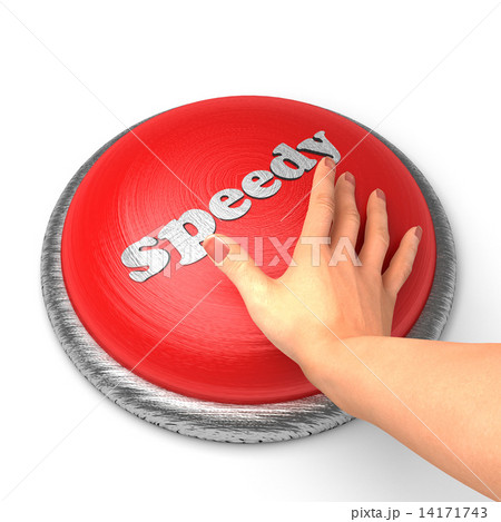 Hand pushing the button 14171743