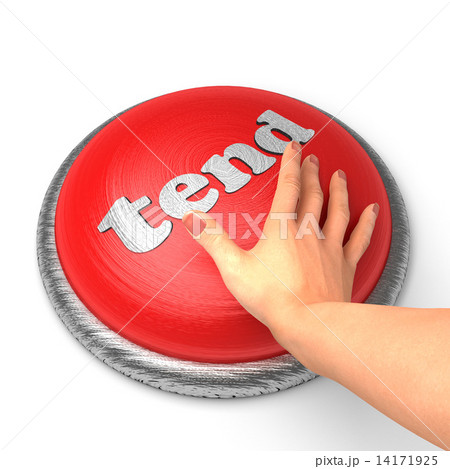 Hand pushing the button 14171925