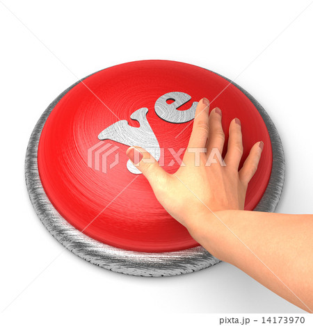 Hand pushing the button Hand pushing the button 14173970