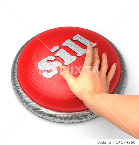 Hand pushing the button Hand pushing the button 14174560