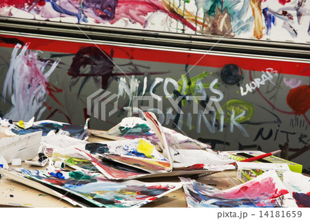 Painted colorful doodles Painted colorful doodles 14181659