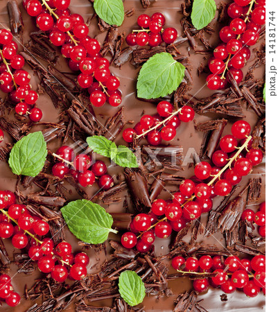 red currant and mint with chocolate 14181744