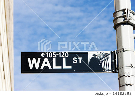 Wall Street Sign, , New York City, USA Wall Street Sign, , New York City, USA 14182292