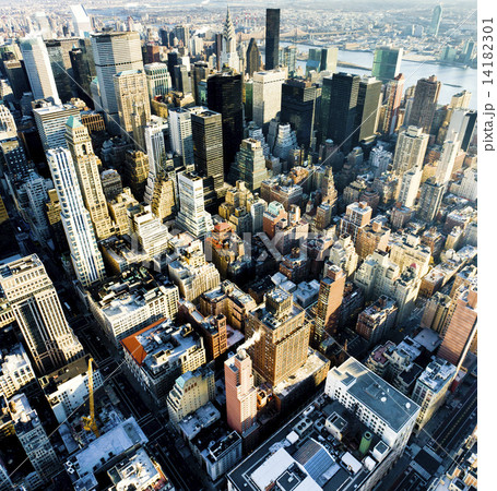 view of Manhattan from The Empire State Building, New York City, view of Manhattan from The Empire State Building, New York City, 14182301
