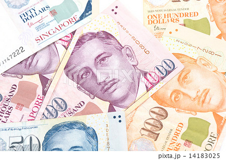 Singapore paper currency 14183025